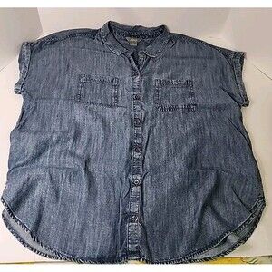Natural Reflections Xl Womens Denim Button Up